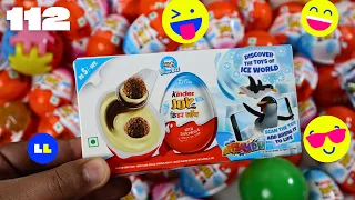 Yummy kinder surprise egg toys opening - A lot of kinder joy chocolate ASMR | Satisfying, Part - 113