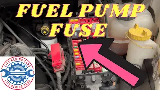 Ford Transit 350 Diesel 2005 Fuel Pump Fuse Location