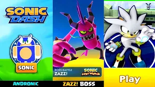 Sonic Dash Android Gameplay  - Andronic Vs Silver Boss Fight With Zazz (Android,iOS)