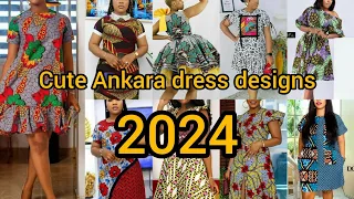 Cute Ankara dress designs 2024| African wax print dresses | Ankara short gown styles | Ankara styles