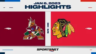 NHL Highlights | Coyotes vs. Blackhawks - January 6, 2023