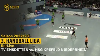 Re-Live:  Emsdetten entscheidet Top-Duell in der 3. Liga Staffel West knapp für sich | SDTV Handball