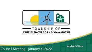 Regular Council Meeting-  January 4, 2022