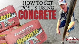 HOW TO SET POSTS USING CONCRETE - WITHOUT MIXING!