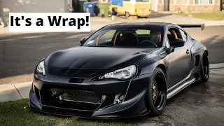 How to Wrap a Widebody Brz/Frs in 10 Minutes!