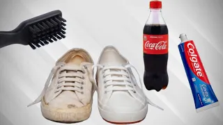 Nettoyer Des Chaussures Blanches Avec du Coca-Cola Et du Dentifrice