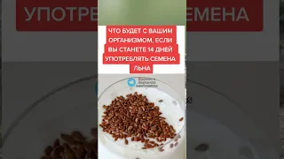 что будет с вашим организмом если вы будете употреблять семена льна #народнаямедицина #зож