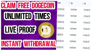 Claim Free Dogecoin Faucet | Earn Free Dogecoin Unlimited Times | Make Money Online