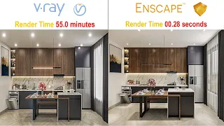 Vray vs Enscape full comparison | enscape interior render  | SketchUp Tutorial | Enscape tutorial