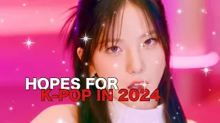 what i want to see in k-pop in 2024 | adults, longer albums & songs, no hate trains, etc | sympatae