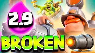 NEW 2.9 LOG BAIT CYCLE DECK IS INSANE🤫 - Clash Royale
