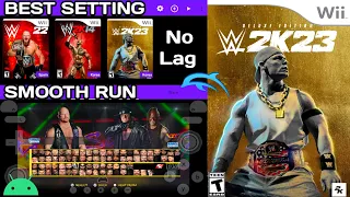 Best Setting For WWE 2K23 Wii Game For Dolphin MMJR Emulator On Android Mobile Device | Gameplay