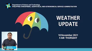 Public Weather Forecast Issued at 4:00 AM November 18, 2021