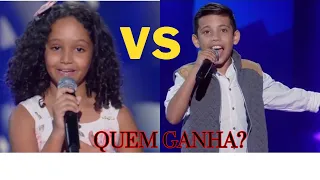 Elloá Vanacci vs Rhyan Gabriel Quem Canta Mais The Voice Kids 2023