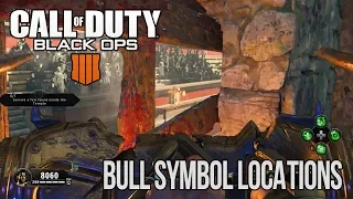 Zombies IX - ALL Bull Symbol Locations for Easter Egg Step (Black Ops 4)