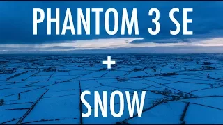 DJI Phantom 3 SE flight over snow