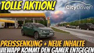 COOLE AKTION! Viewapp kommt den Fans entgegen | Preissenkung + Neue Inhalte [CityDriver] @ViewApp