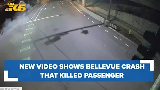 New video shows Bellevue crash that killed passenger; driver still wanted by police