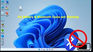 How to Get Back Missing Battery & Bluetooth Icons from Taskbar in Windows 11