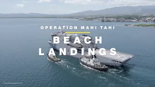 Operation Mahi Tahi: Beach landings