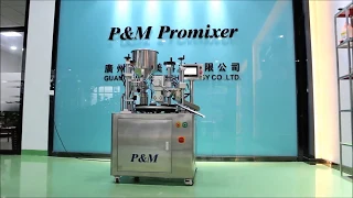 P&M automatic rotary liquid filling machine with cap feeding and capping