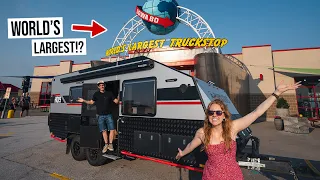 Overnight RV Camping at the WORLD’S LARGEST Truck Stop!? - This Place is CRAZY!