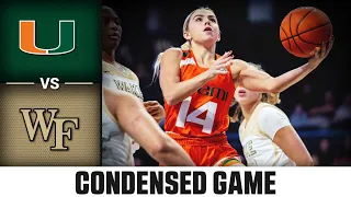 Miami vs. Wake Forest Condensed Game | 2022-23 ACC Women’s Basketball