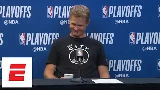 Steve Kerr on Manu Ginobili: 'I know he's old because he was my teammate and I'm old as dirt' | ESPN