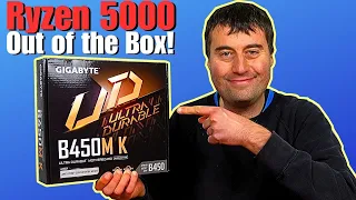 Gigabyte B450M K Motherboard Unboxing - Ryzen 5000 Out the Box!