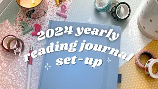 my 2024 reading journal set-up