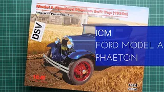 ICM 1/24 Ford Model A Standard Phaeton Soft Top (24050) Review