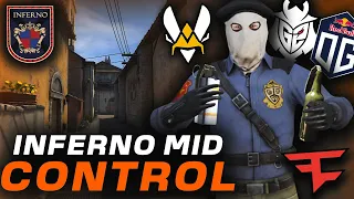 How Pros Take Mid Control On Inferno Featuring NAVI, FaZe, Vitality, & OG (PRO CS:GO Guide)