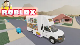 Roblox Ice cream Truck Game, Driving an Ice Cream truck around the city, with music on, No voice