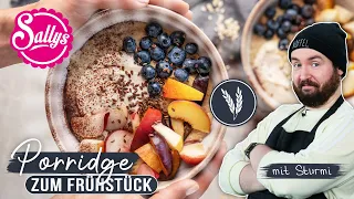 Porridge Basics / Haferbrei Grundrezept zum Frühstück / oatmeal bowl/  Sallys Welt