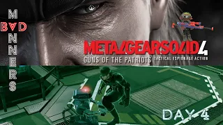 Elite/Splatooner Plays Metal Gear Solid 4 : Guns Of The Patriots (Blind, BIG BOSS/Hard Mode)(Day 4)