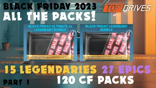 Top Drives Black Friday 2023 Legendary Pack Opening (Part1) - ALL THE PACKS!