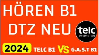 DTZ TELC B1 Hören 2024 _ B1 Test Hörverstehen _ Prüfung B1 _ DTZ GAST