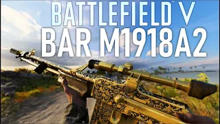 NEW SUPPORT WEAPON! - Fully Gold Bar M1918A2 GAMEPLAY - Battlefield 5