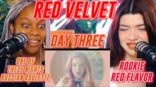 7 DAYS WITH RED VELVET - One of These Nights, Russian Roulette, Rookie and Red Flavour MV reaction