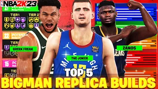 TOP 5 BEST BIGMAN REPLICA BUILDS In NBA 2K23! RARE EASTER EGG BUILDS! BEST REPLICA BUILD NBA 2K23!