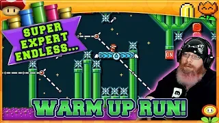 THE WARM UP! | Mario Maker 2 Endless Super Expert No Skip with Oshikorosu! [43]