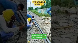 Electric arc welding work 💥|Indian Railways 🚂|#shorts #viral #youtubeshorts #wedding #railway