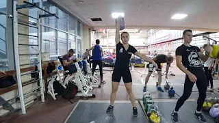Карпушенко Ульяна рывок гири 20 кг 5 минут