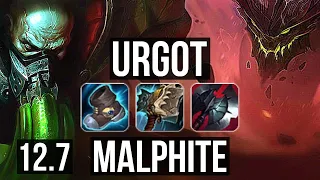 URGOT vs MALPHITE (TOP) | 10/0/6, 2.2M mastery, Legendary, 400+ games | EUW Diamond | 12.7