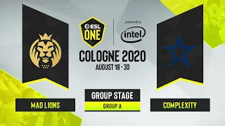 CS:GO - Complexity vs. MAD Lions [Nuke] Map 2 - ESL One Cologne 2020 - Group A - EU