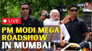 PM Modi Roadshow In Mumbai LIVE | PM Modi LIVE | PM Modi At Mumbai | PM Modi Mumbai LIVE | N18L