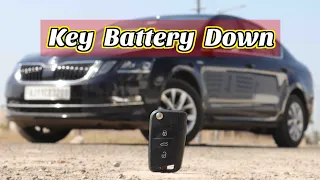 Key Battery Down 😱 Skoda Octavia - How to Start Engine