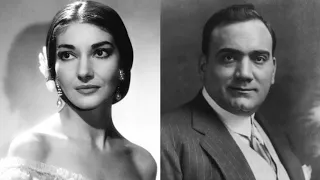 Maria Callas and Enrico Caruso sing the Brindisi Libiamo ne lieti calici from Verdi's La Traviata