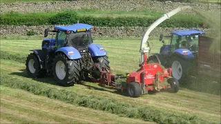 New Holland Tractors and Lely Storm Drag chopper Silage or haylage 22 02 2024