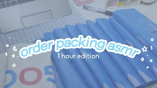 🌝 1 hour of real-time packing orders asmr | no music, no talking just pure asmr goodness 🌙